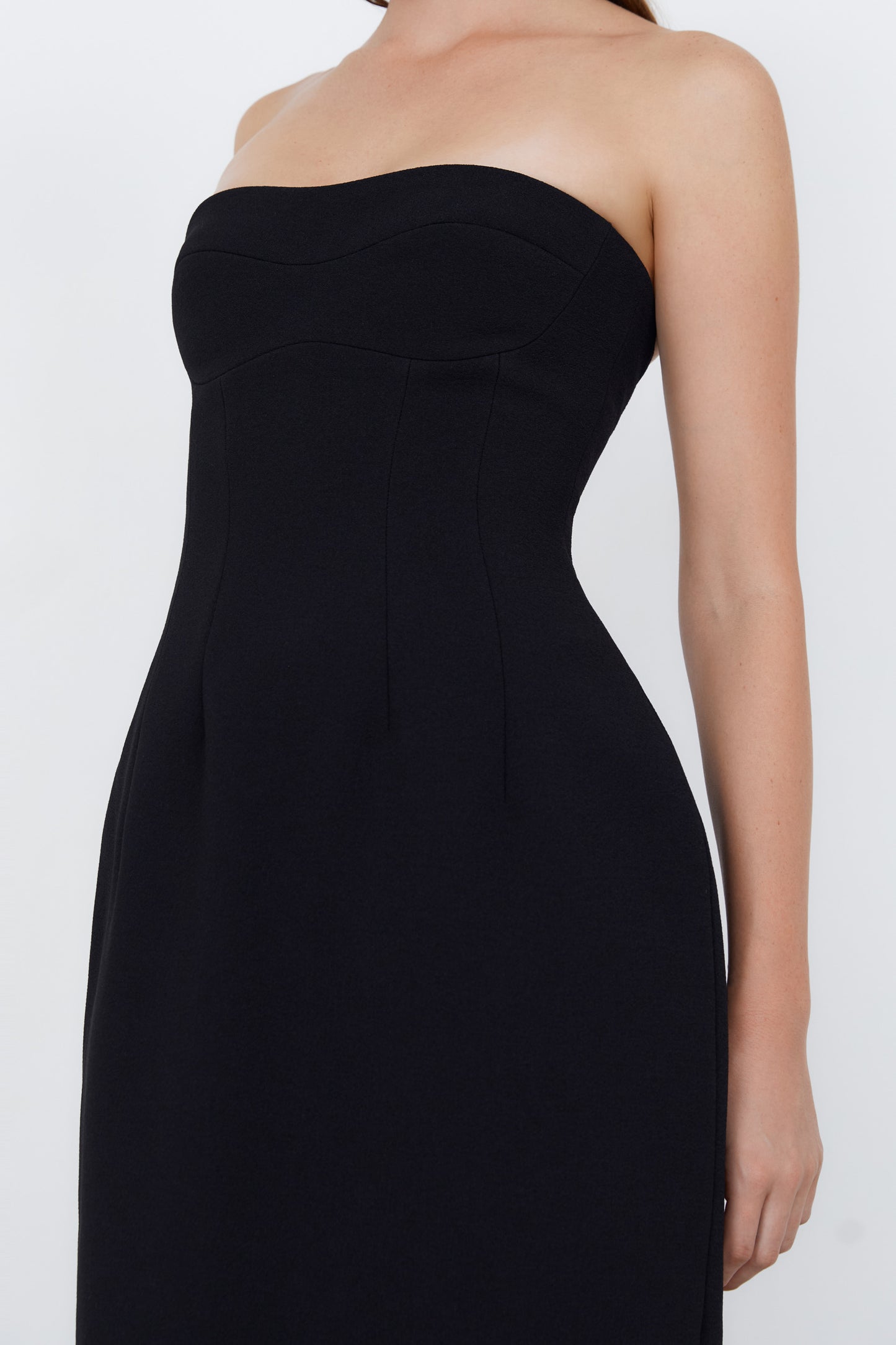 Strapless Column Dress