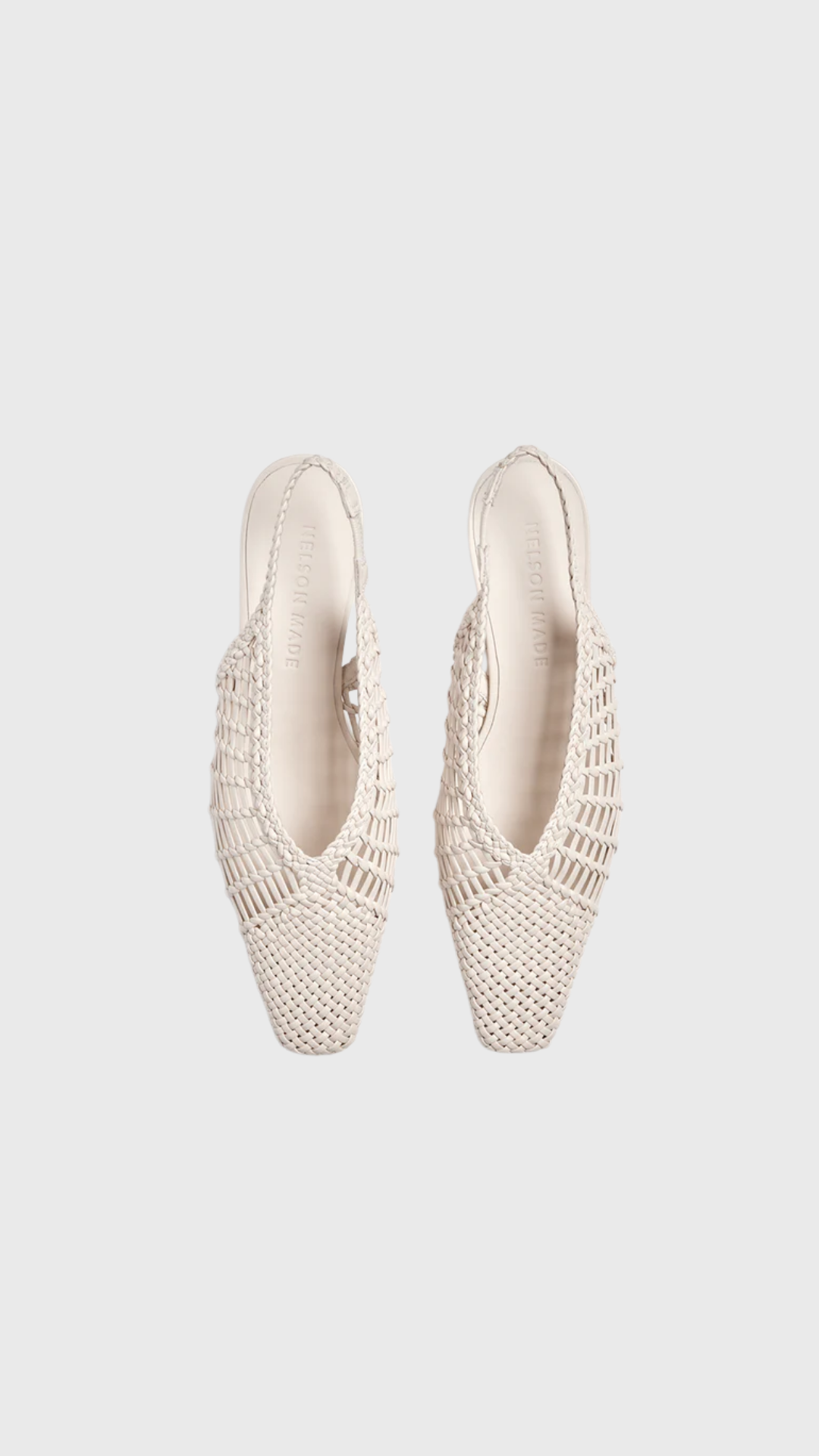 Nelson Made- Cali Woven Mule Crema