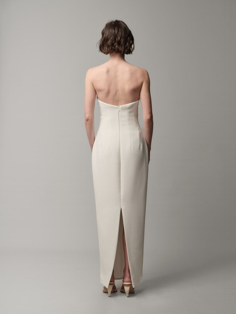 Strapless Column Dress