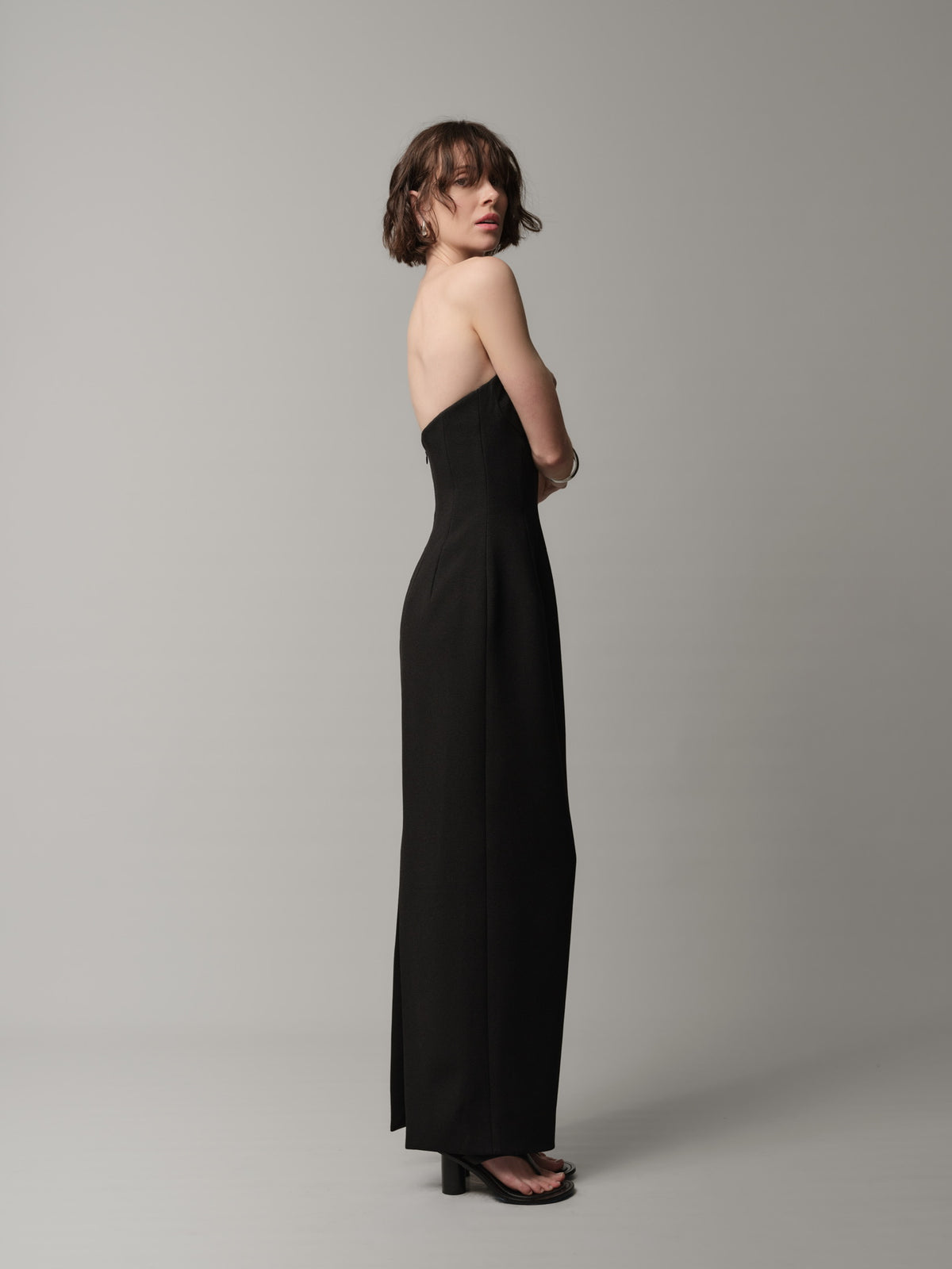 Strapless Column Dress