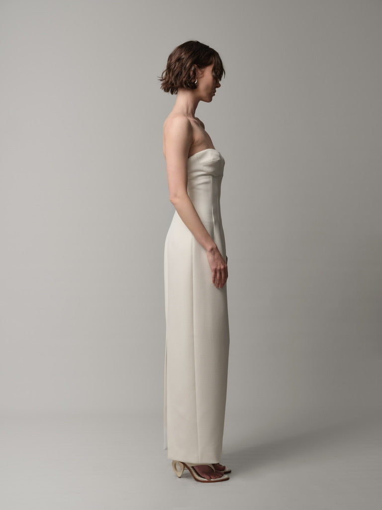 Strapless Column Dress
