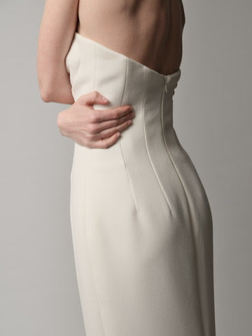 Strapless Column Dress