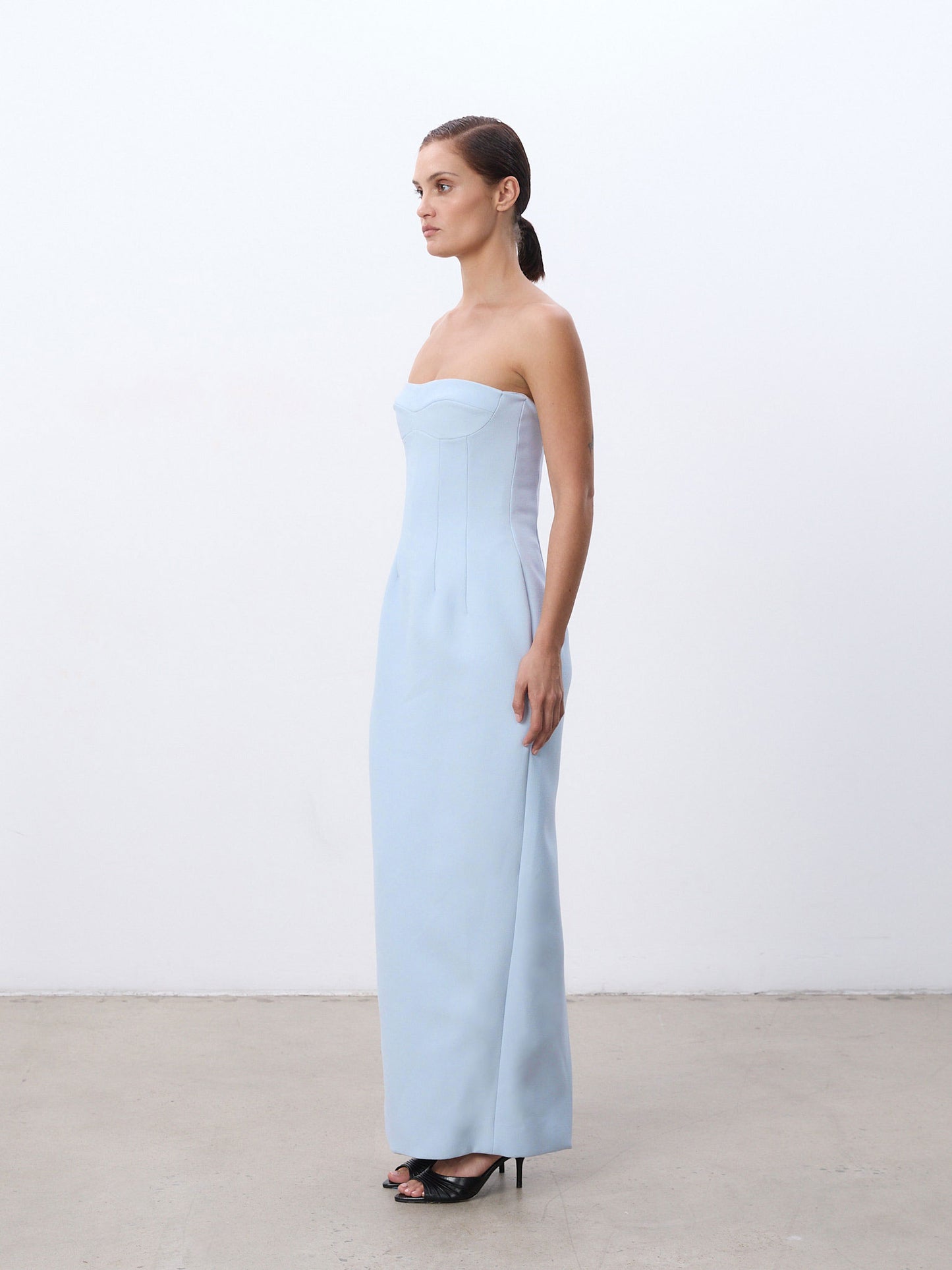 Strapless Column Dress