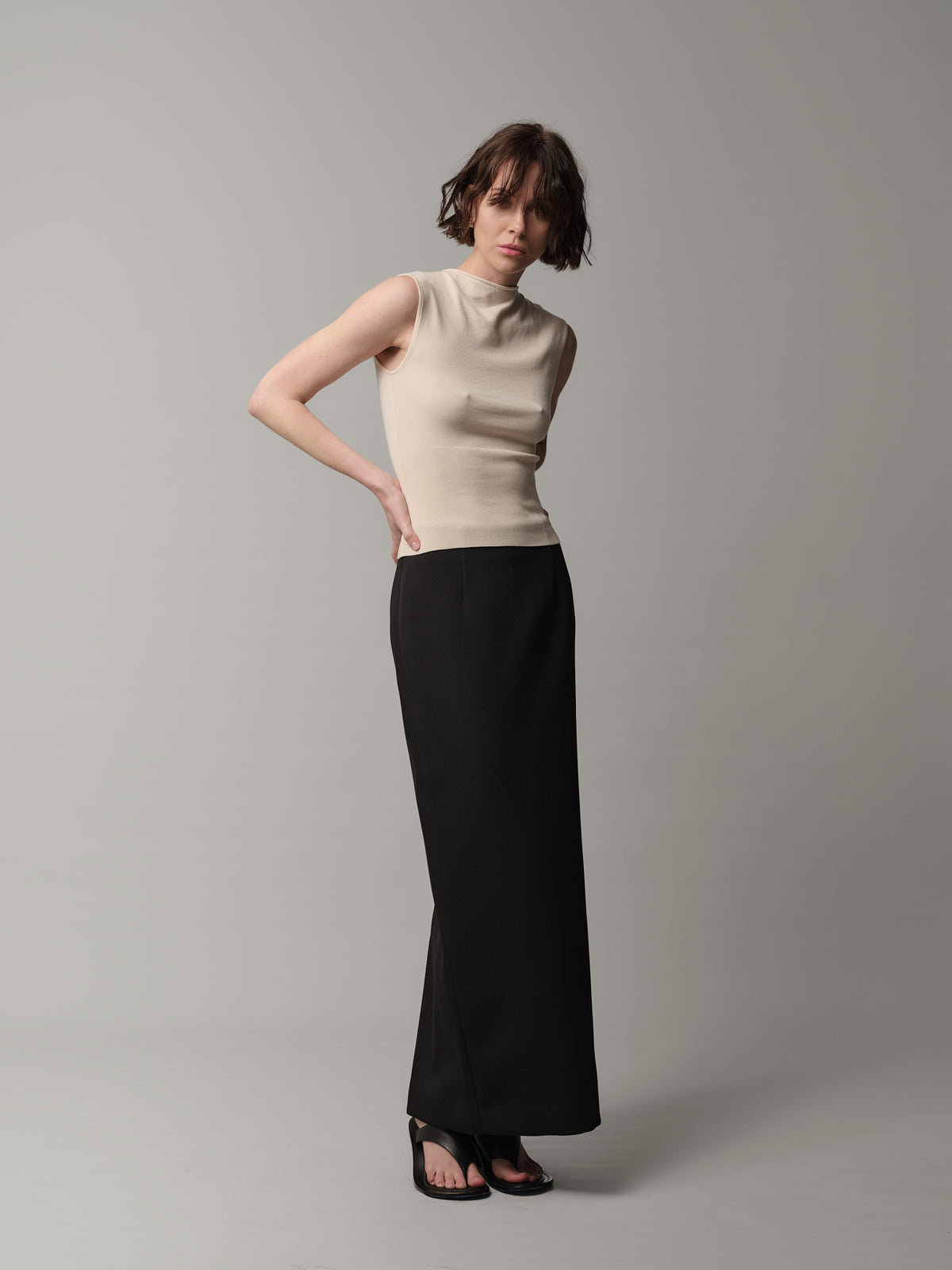 Column Maxi Skirt