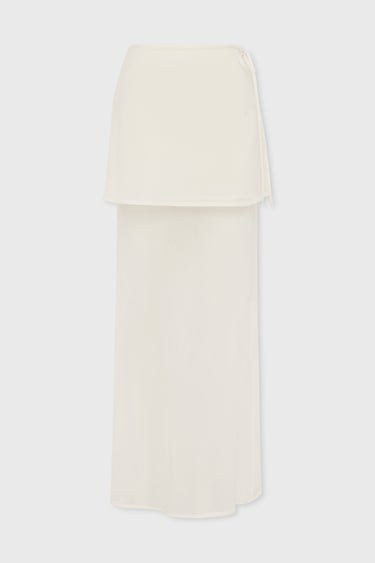 Semi Sheer Silk Skirt