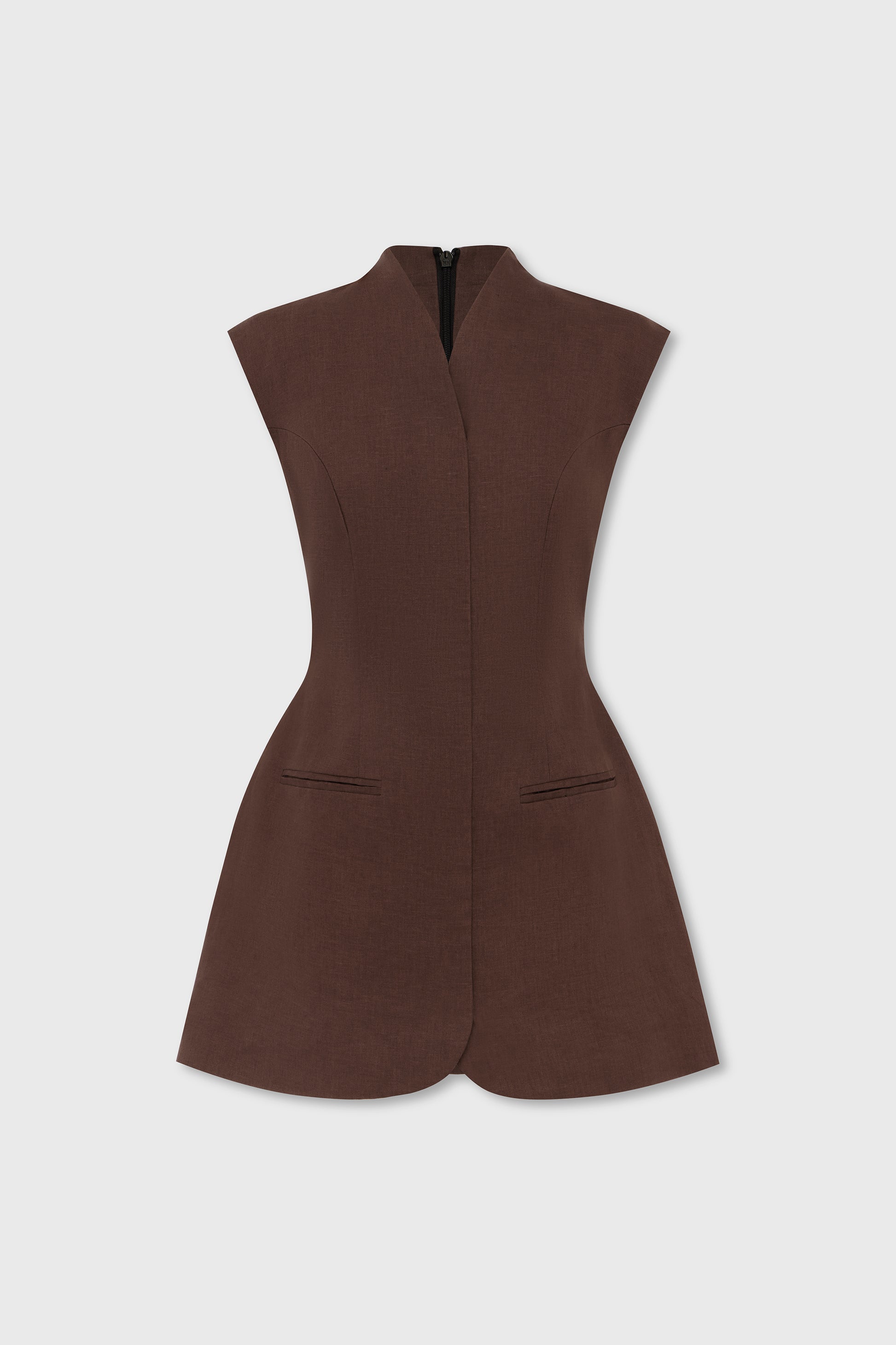Linen Cross Mini Dress Capsule WD Linen Cross Mini Dress Capsule WD