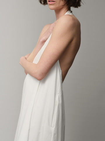 Poplin Backless Dress