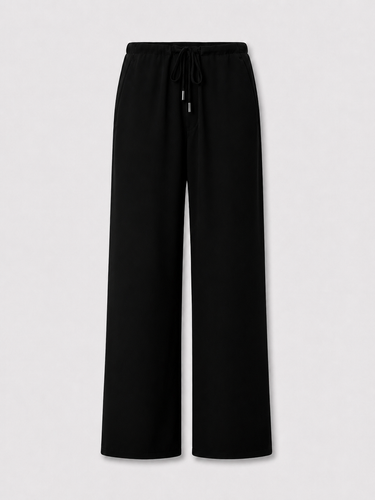 Crepe Drawstring Trouser