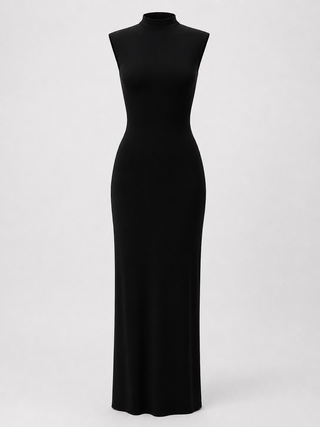 Mock Neck Maxi Dress