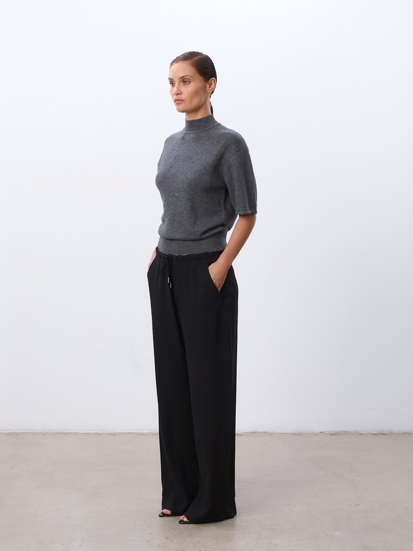 Knit Turtleneck T-Shirt