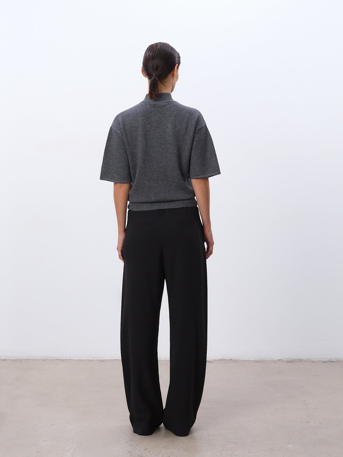 Knit Turtleneck T-Shirt