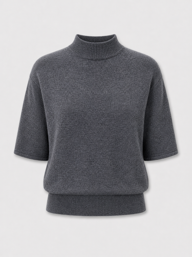 Knit Turtleneck T-Shirt