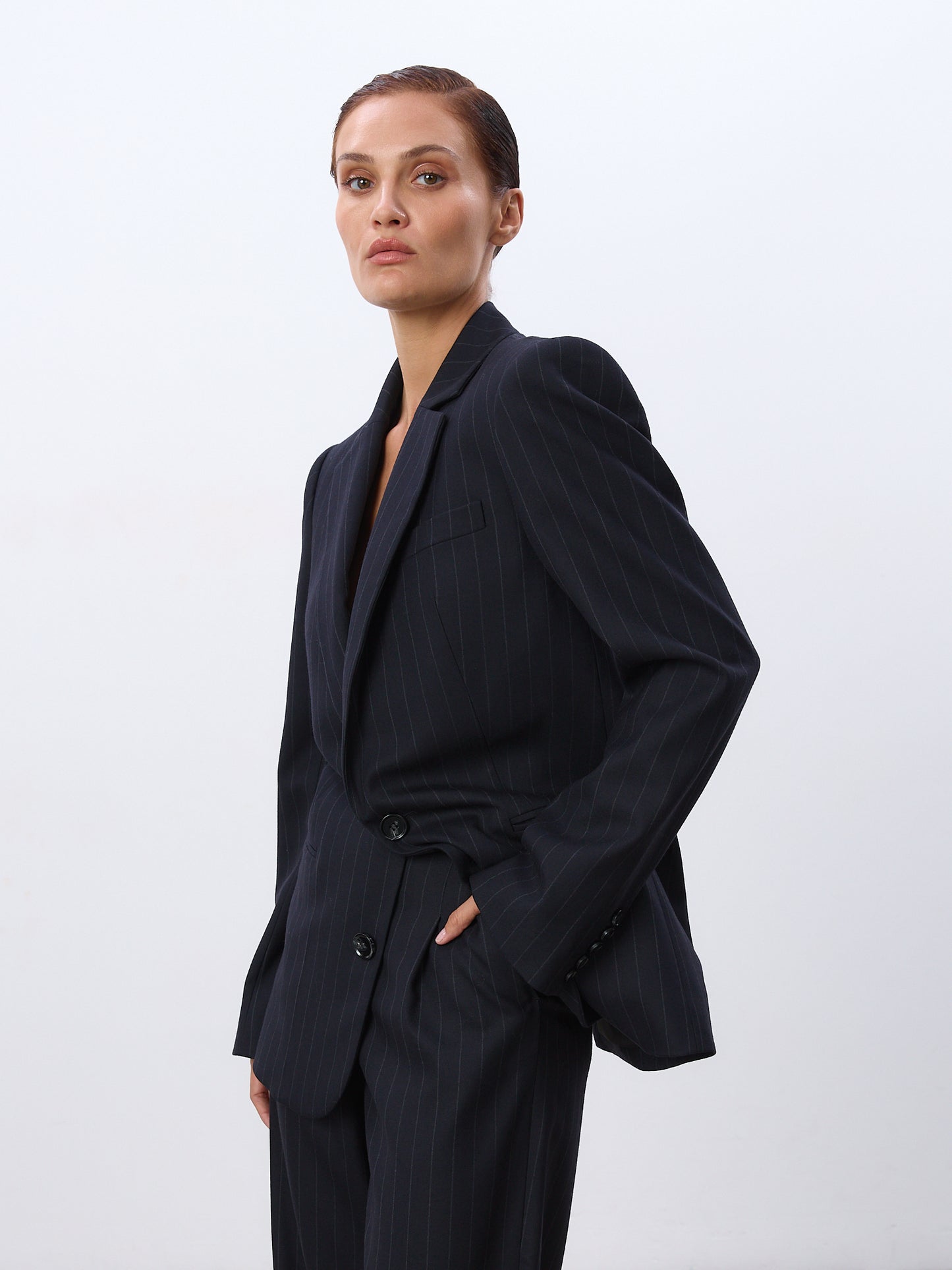 Longline Single Breasted Blazer