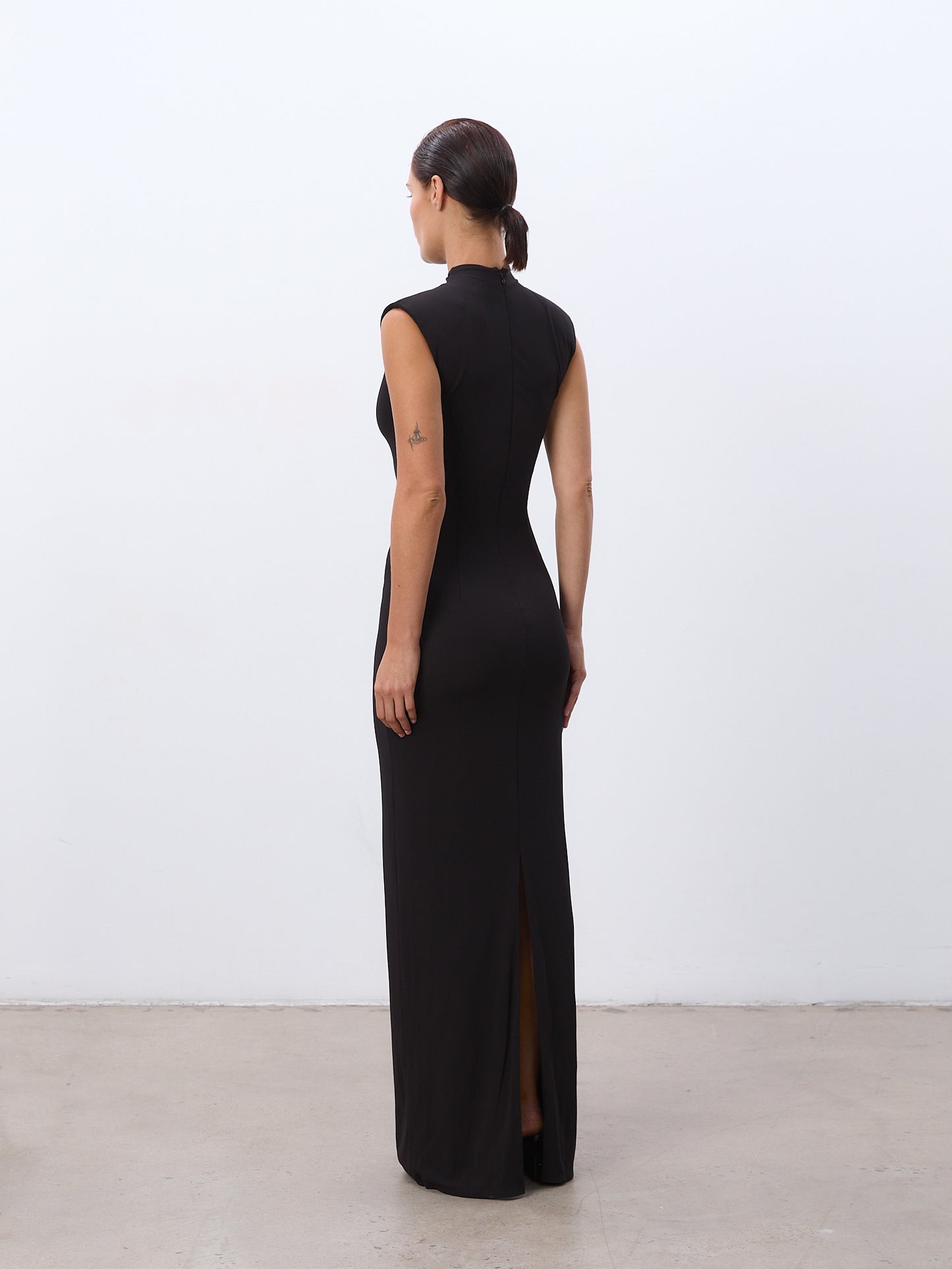 Mock Neck Maxi Dress