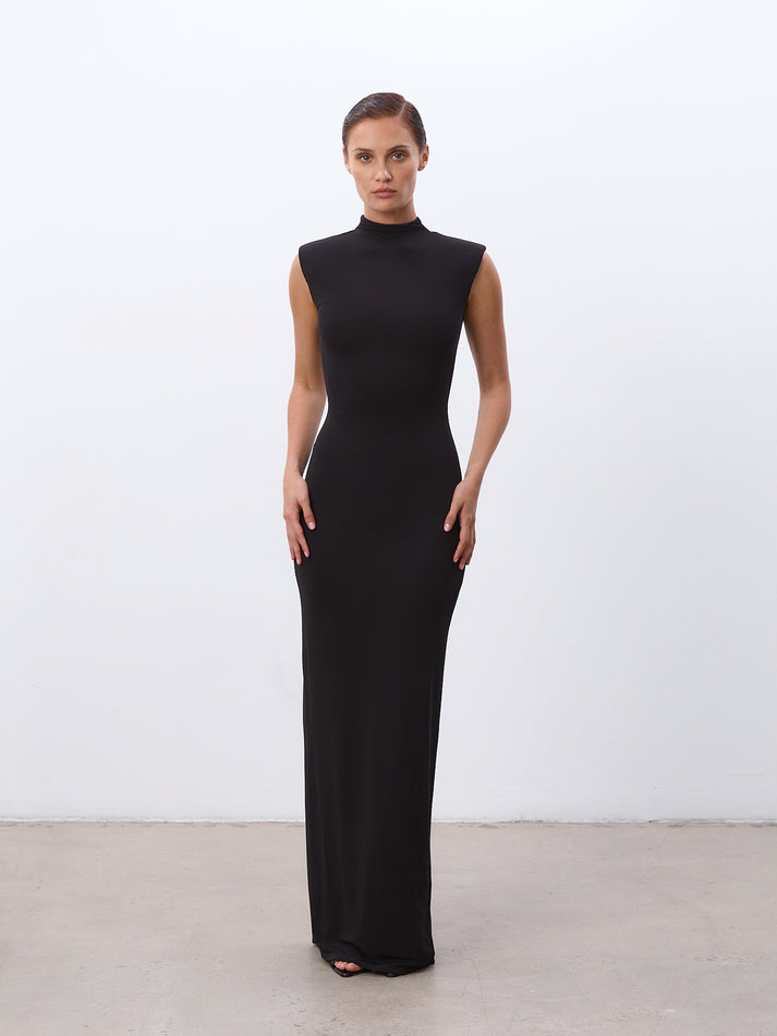 Mock Neck Maxi Dress Capsule WD Mock Neck Maxi Dress Capsule WD